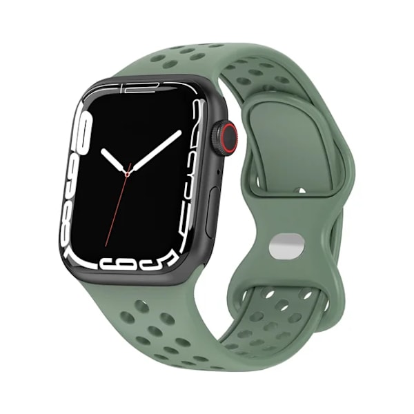 Lämplig för äpplen Rem För Apple Watch Band 49mm 44mm 45mm 42mm 41mm 38mm 40mm correa Silikon sportarmband iwatch 8 SE 7 6 5 Ultra 49 OGr 42 44 45 49mm