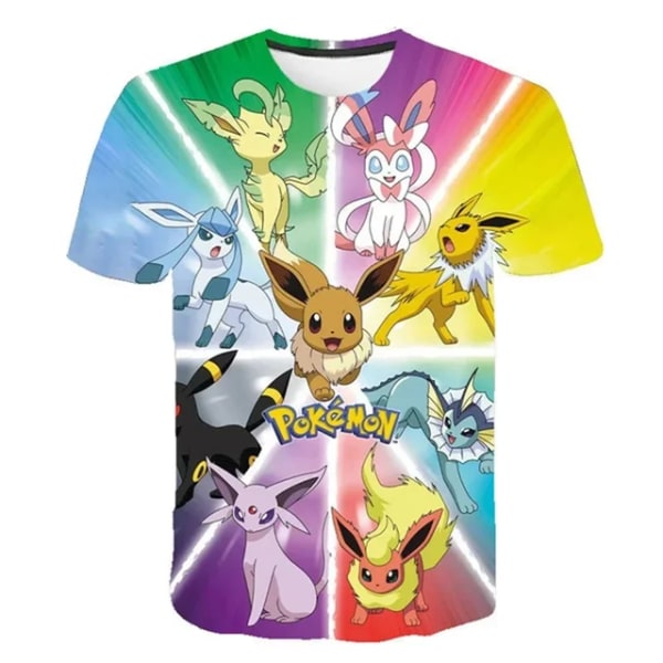 One Piece Bulbasaur Sonic Charmander Charizard Jigglypuff Gengar Anime Tecknad Barn Sommarkläder Topp Kortärmad T-shirt 16 130