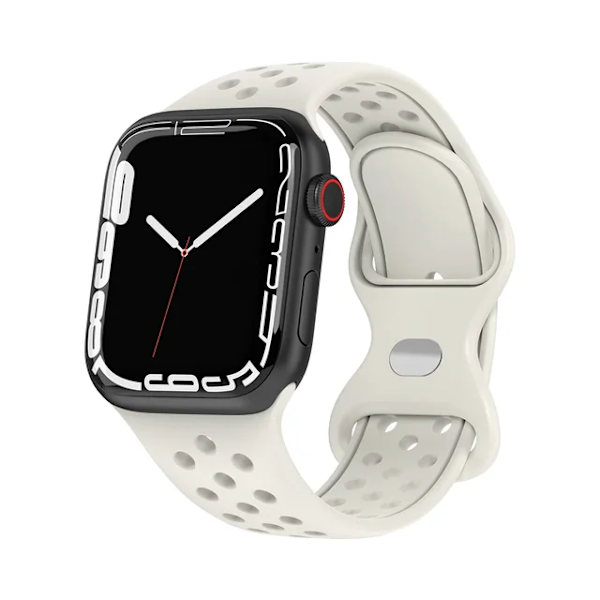 Lämplig för äpplen Rem För Apple Watch Band 49mm 44mm 45mm 42mm 41mm 38mm 40mm correa Silikon sportarmband iwatch 8 SE 7 6 5 Ultra 49 Starlight 42 44 45 49mm