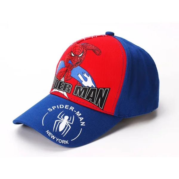 Disney Anime Spiderman Cap för pojkar Flickor Vår Höst Baby Justerbara hattar Barn Tecknad Solkepsar Barn Utomhushatt BLUE RED C 19.7-21.3inch(Adjust