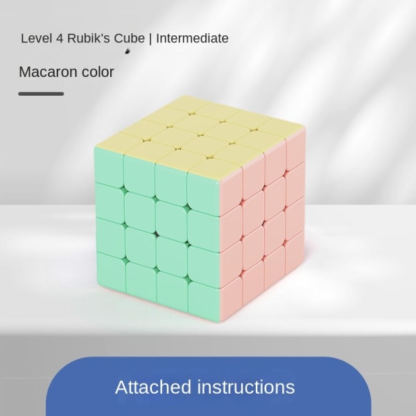 Pedagogiska leksaker för barn Macaron fjärde ordningens Rubiks kub