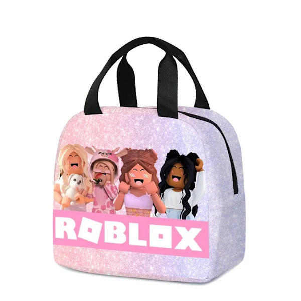 ROBLOX Virtual World Primary Secondary School Skolväska Ryggsäck Mochila Ryggsäck kawaii Cartoon Presents Skolväska Mochila meal kit---2