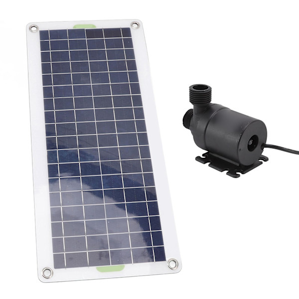 Solar vattenpump kit 30w polysilikon solpanel fontän pump kit för soldriven fontän damm Hydroponics trädgårdar null none