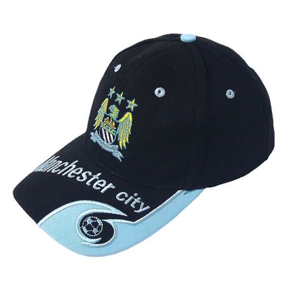 Manchester City Hat Broderad Baseball Keps - Svart