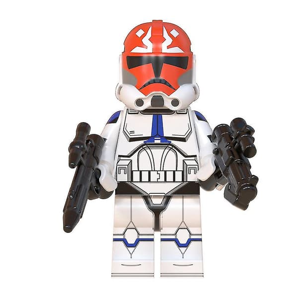 8 st/ set Star Wars Rex figur monterad minibyggkloss Actionfigurer Leksak Barn Present null none