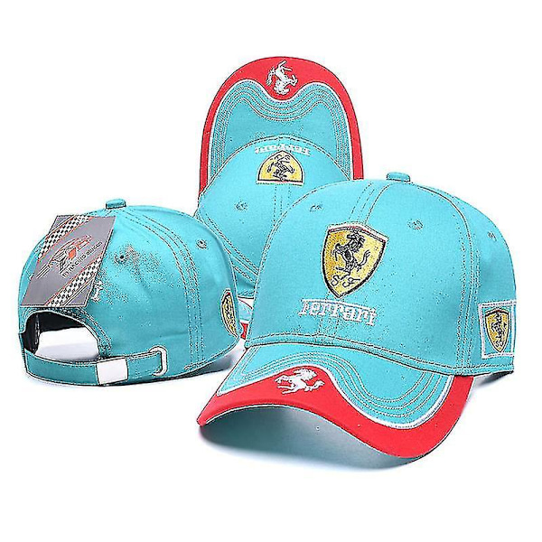 F1 Racing Car Baseball Cap Bomull Broderad Snapback För Ferrari Logo Golf Motorcykel Hatt 7 none