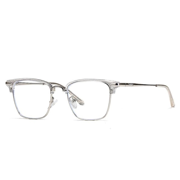 Mode retro metallglasögon herr- och damglasögon affärsglasögon antiblått ljus
