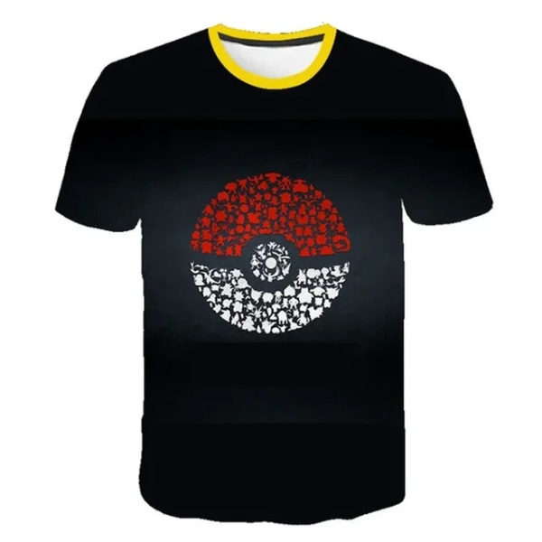 One Piece Bulbasaur Sonic Charmander Charizard Jigglypuff Gengar Anime Tecknad Barn Sommarkläder Topp Kortärmad T-shirt 1 130