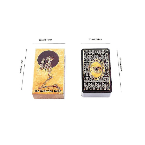 The Tarot Of Qedavian Tarot Card Tarot Deck Oracle Card Engelska Tarot Cards Kortspel Tarot Deck Brädspel för vuxna 1 none