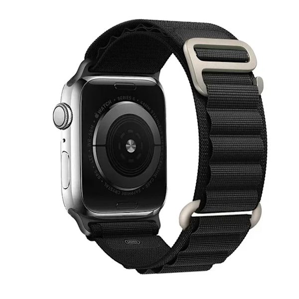 Lämplig för äpplen Alpine loop band för Apple Watch Armband 49mm 44mm 40mm 45mm 41mm 42mm 38mm 40 44 45 mm armband iWatch Ultra series 7 6 5 black 38mm 40mm 41mm