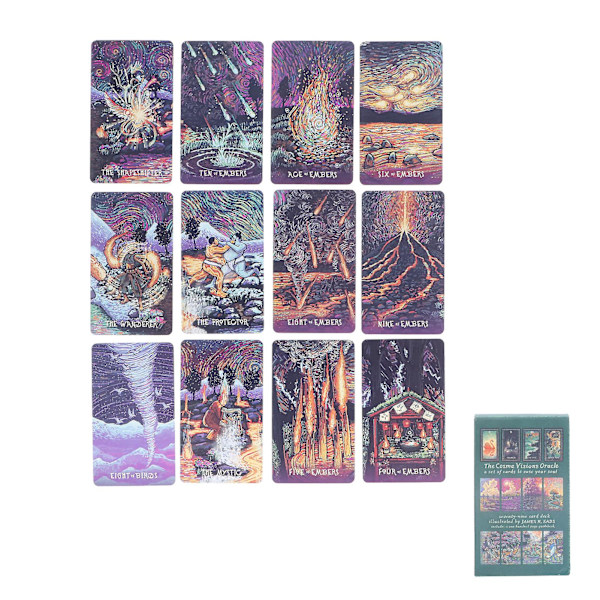Cosma Visions Oracle Tarot-kort - 78 kortlekar för engelsk spådom och framtidssägande null none