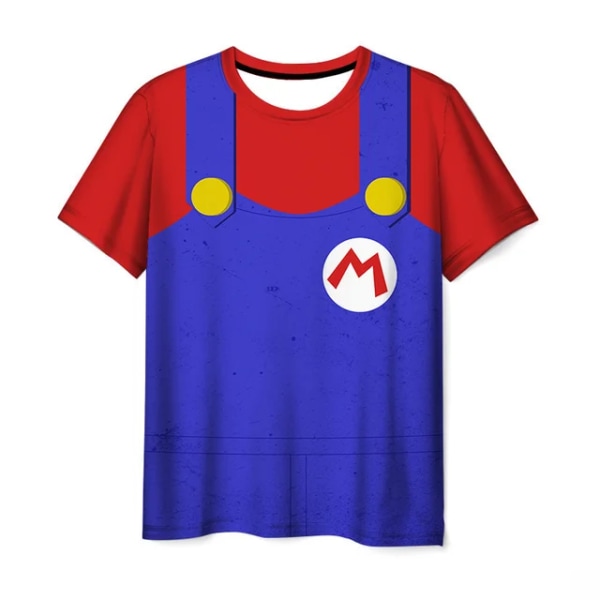 Barn Super Mario T-shirts Pojke Tecknad Toppar T-shirts Barnkläder Baby Pojkar T-shirt Barn Flicka Kläder Nya sommar Kortärmade YA-401 90CM