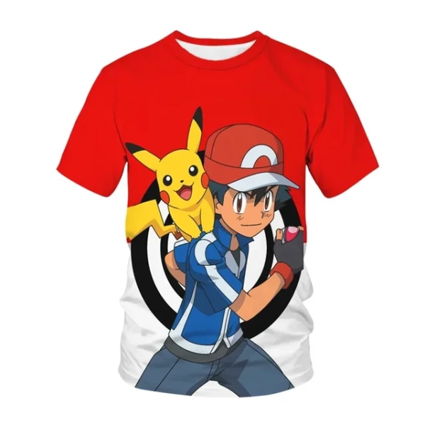 One Piece Bulbasaur Sonic Charmander Charizard Jigglypuff Gengar Anime Tecknad Barn Sommarkläder Topp Kortärmad T-shirt 4 150