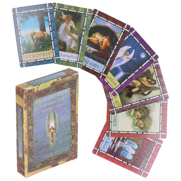 Engelsk version hologram papper tarotkort för interaktivt spådomsbrädspel null none