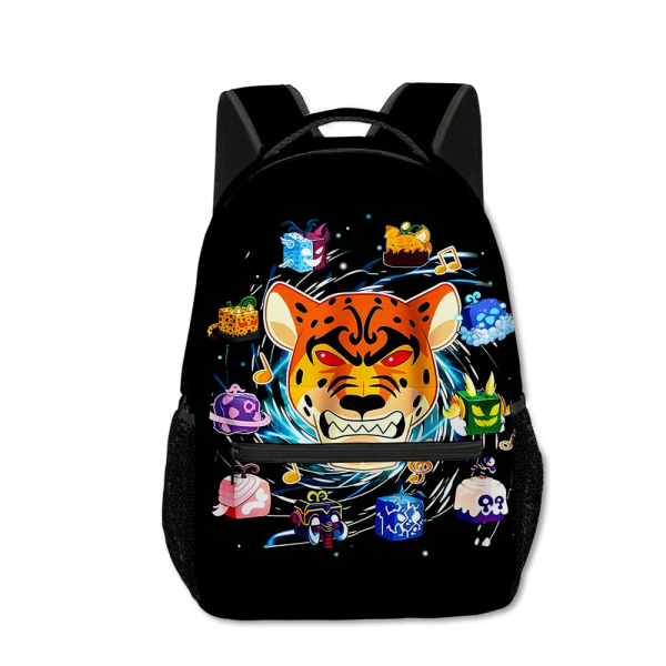 3D Ny produkt ROBLOX Game Blox Fruits Student Mode Trend Ryggsäck Tecknad Stor kapacitet Axlar Utomhusväska Skolväska Backpack-1