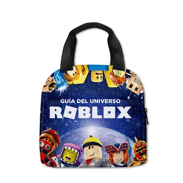 ROBLOX Virtual World Primary Secondary School Skolväska Ryggsäck Mochila Ryggsäck kawaii Cartoon Presents Skolväska Mochila meal kit---6