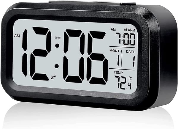 Digital väckarklocka, acsergery LCD sängklocka med temperatur, acsergery datum null none