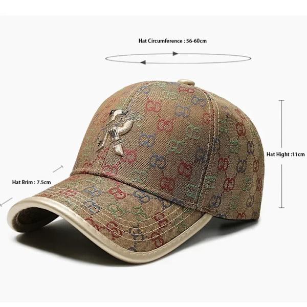 Broderhatt Herr Damer för R Logotyp Baseballkepsar Utomhussport Vandring Golf Solskydd Bomull Justerbar Fyra säsonger Vuxen unisex Red Coffee