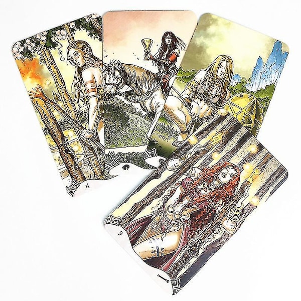 Erotisk Fantasy Tarotkort Engelsk version Tarotkortlekbord Pdf Guidebok Brädspel Oracle Card Divination Fate Game36st Ts58 null none