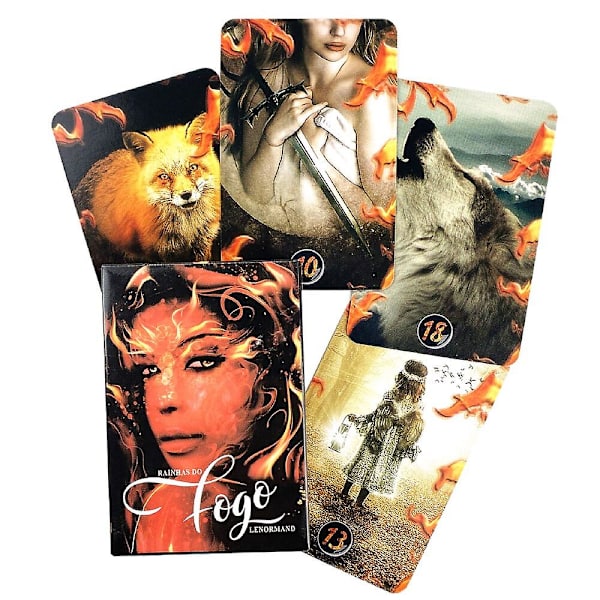 Scrying ink lenormand kortlek orakelkort familjefestspel spådomsspel tarotlek Mts04