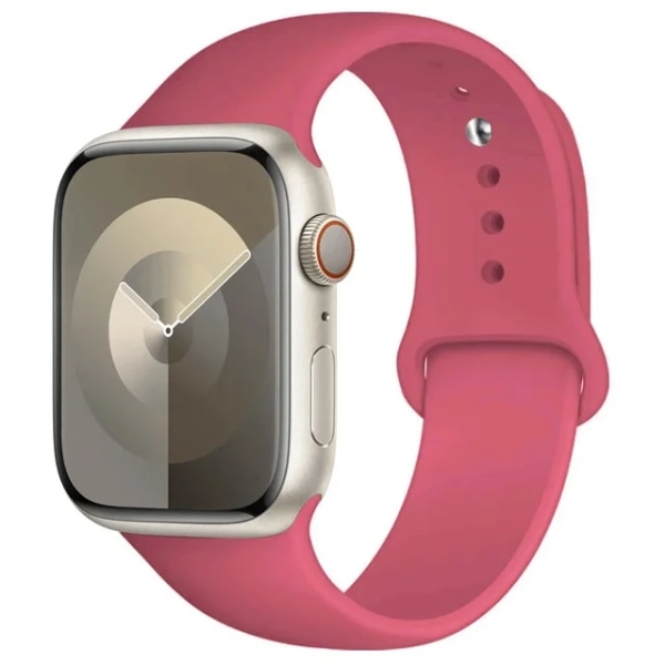 Lämplig för äpplen Silikon sportband för Apple Watch -rem49mm 44mm 45mm 40mm 41mm 42mm 38mm armband iwatch series9 8 7 6 5 4 3SE Ultra Dragon Fruit 38mm-40mm-41mm M-L