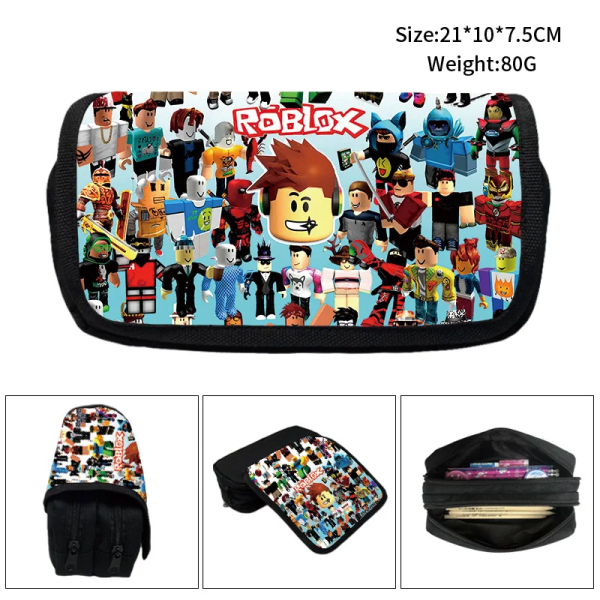 ROBLOX Case Brevpapperslåda Spel Perifert pennfodral Case Penna Förvaringspåse Penna Penna Flerlager Stor kapacitet ROBLOX-6 21X10X7.5CM