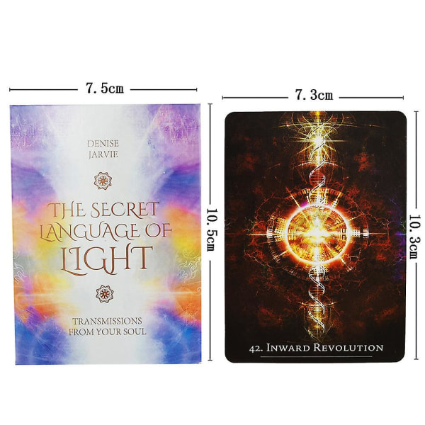 The Secret Language Of Light Tarotkort Klassiskt Oracle Divination Desk Game null none