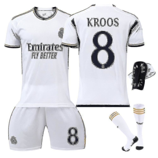 2324 Ny Real Madrid hemmafotbollströja number 8 M