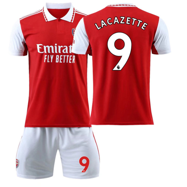 22 Arsenal tröja hemmaplan NO. 9 Lacazette tröja 24(140-146cm)