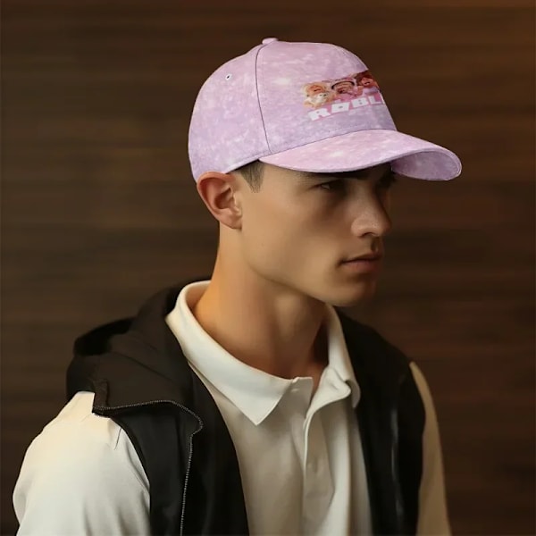 3D Nytt spel ROBLOX Hatt Baseball Cap Printed Peaked Cap Solhatt Helt printed Vuxna Pojkar Flickor Anime Kawaii Cartoon F