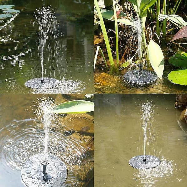 2,5 W mini solfontän pool damm Vattenfall solfontän med LED-lampor Trädgårdsdekoration utomhus null none