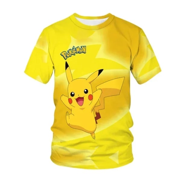 One Piece Bulbasaur Sonic Charmander Charizard Jigglypuff Gengar Anime Tecknad Barn Sommarkläder Topp Kortärmad T-shirt 5 120