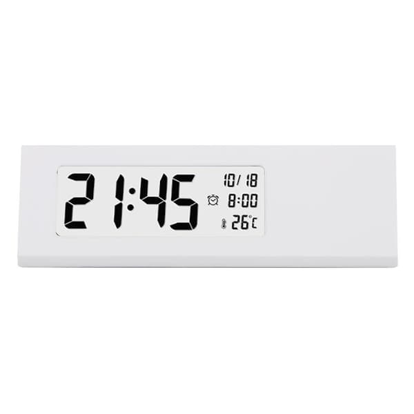 LCD digital väckarklocka med temperaturdisplay, bakgrundsbelysning, dag- och datumfunktioner null none