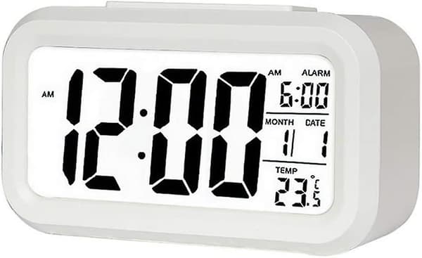 Digital väckarklocka, acsergery 5,6" led-displayklockor Snooze aktiverad natt null none