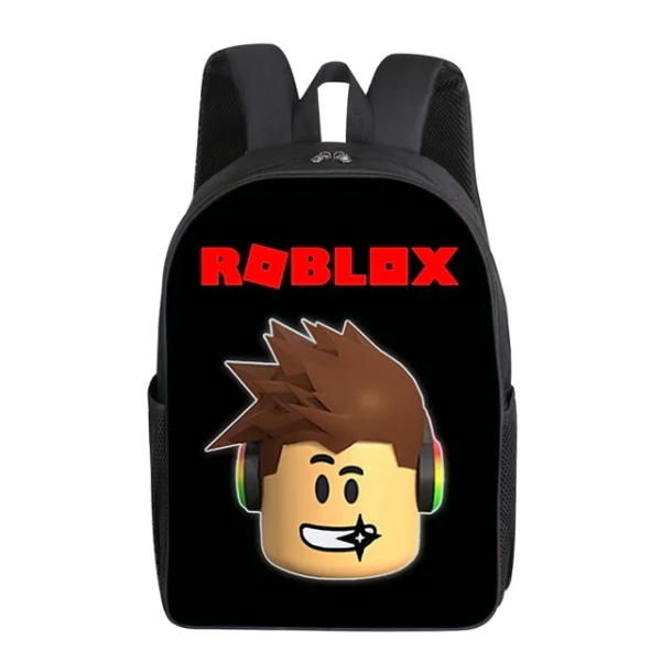 A-SET Roblox Primär- och mellanstadieelever Skolväska Pennaväska Måltidsväska Pojkar Flickor Anime Mochila Födelsedagspresent för barn A Schoolbag-04