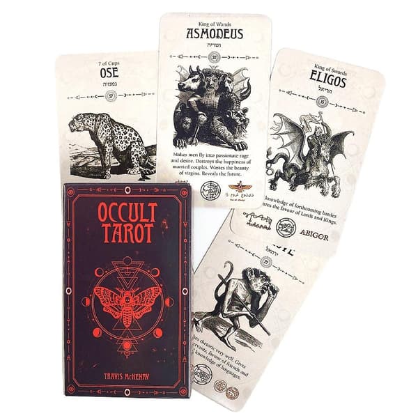 Ockulta tarotkort set däck orakel brädspel Tt156 none