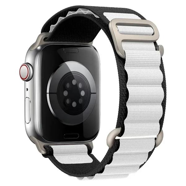 Lämplig för äpplen Alpine loop band för Apple Watch Armband 49mm 44mm 40mm 45mm 41mm 42mm 38mm 40 44 45 mm armband iWatch Ultra series 7 6 5 black white 42mm 44mm 45mm 49mm