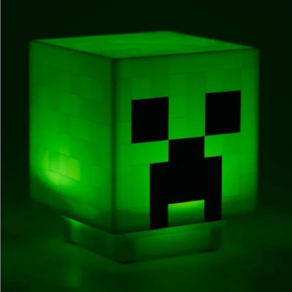 NYTT minecraft Steve Light Up creeper LED Night desktop Light Luminous Toys creeper modell Toy Torch Handhållen&Väggfäste barngåva creeper