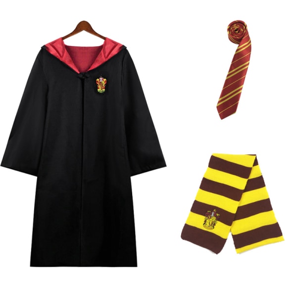 Harry Potter Magic Robe Gryffindor 3-delad set Vuxen M