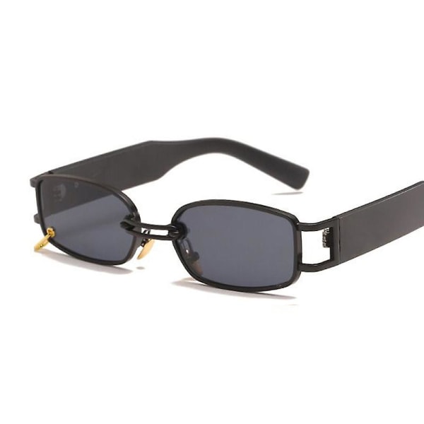 2023 fyrkantiga solglasögon Kvinna Lyxmärke Resor Små rektangulära solglasögon Kvinnligt mode Retro Lunette De Soleil Femme Silver Gray other