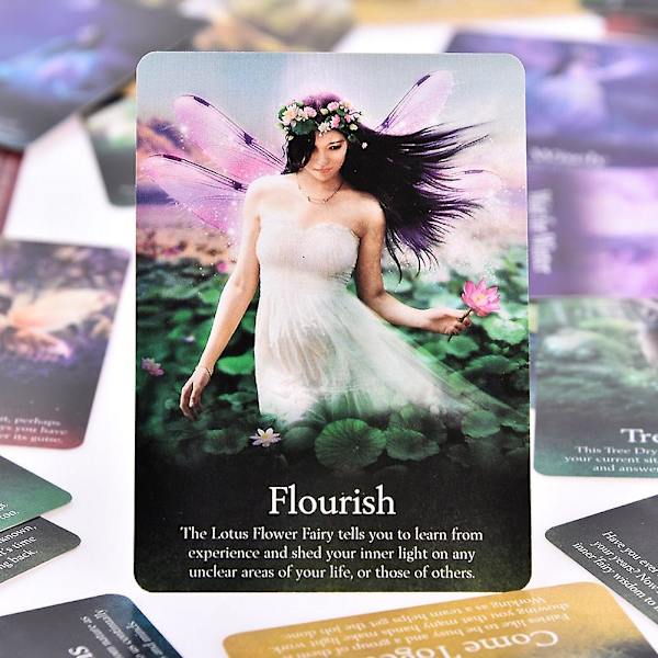 Tarotkort brädspel magic älva naturens väktare tarotspelbräde kort engelsk spådom tarot familjefest spelkort null none