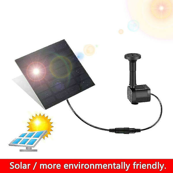 180l/h Solpanelsdriven vattenfunktion Pump Trädgård Pooldamm Aquariumfontän null none