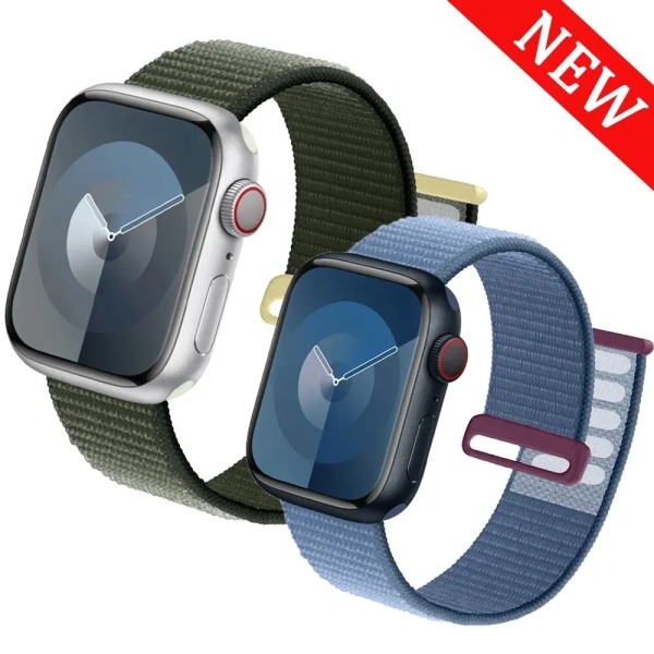 Sportrem för Apple Watch Band 44 mm 40 mm 49 mm 45 mm 41 mm 42 mm 38 mm Nylon Correa iwatch ultra 2 Series 9 8 se 7 6 5 4 3 82 Korea 38mm-40mm-41mm