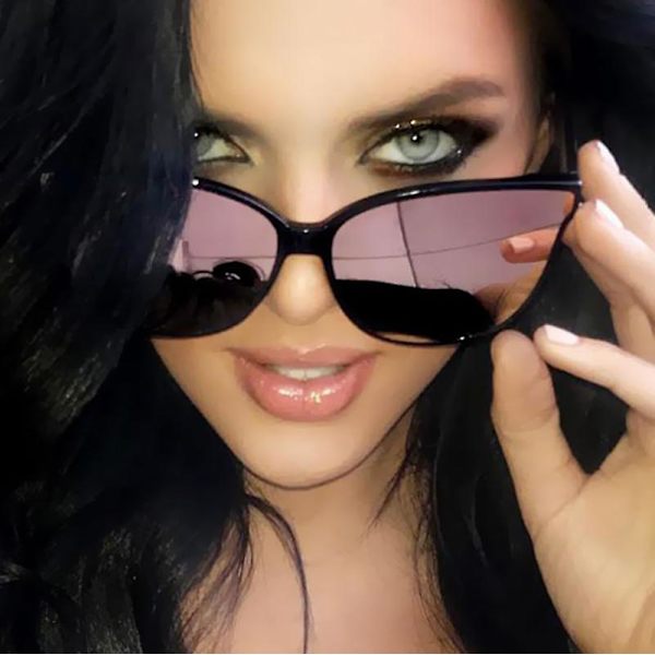 2023 Mode Färg Lyx Flat Top Cat Eye Elegant Solglasögon Kvinna Oculos De Sol Män Twin Beam Oversized Solglasögon Uv400 black silvier As Picture