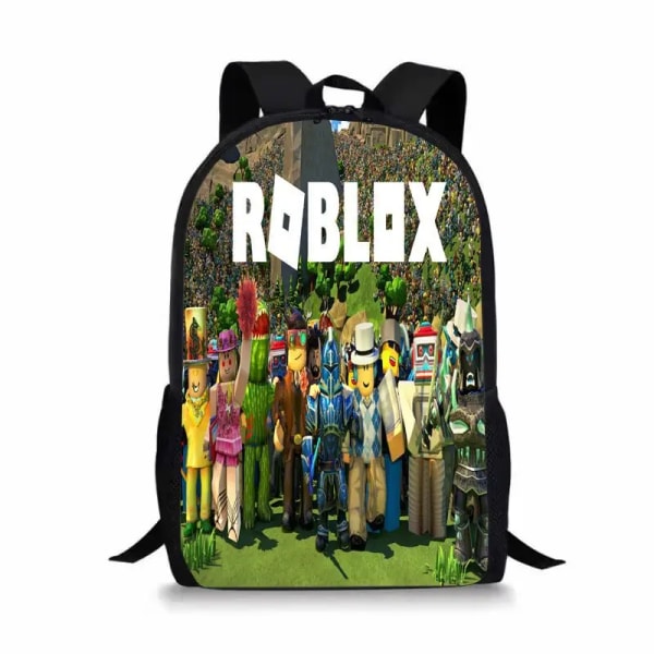 Roblox ROBLOX Ryggsäck för grund- och gymnasieelever Pojkar och flickor Ryggsäck Skolväska Mochila Anime Cartoon ROBLOX-2