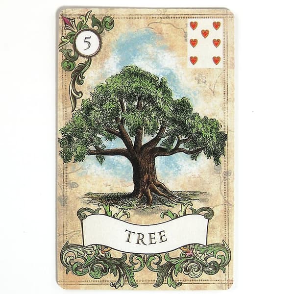 38st tarotbrädspelskort gammal stil Lenormand Oracle Poker present null none
