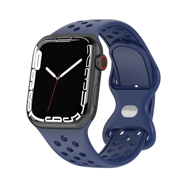 Lämplig för äpplen Rem För Apple Watch Band 49mm 44mm 45mm 42mm 41mm 38mm 40mm correa Silikon sportarmband iwatch 8 SE 7 6 5 Ultra 49 Blue 38 40 41mm
