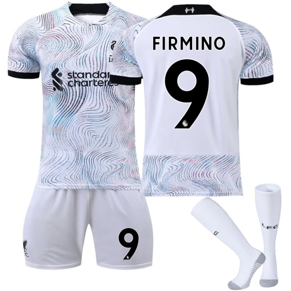 22 Liverpool tröja bortamatch NO. 9 Firmino tröja set #20