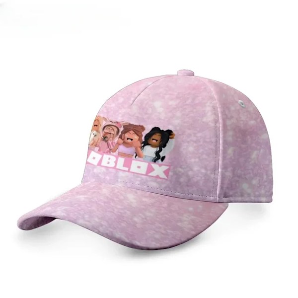 3D Nytt spel ROBLOX Hat Baseball Cap Printed Peaked Cap Solhatt Fullt printed Vuxna Pojkar Flickor Anime Kawaii Cartoon Kawaii A