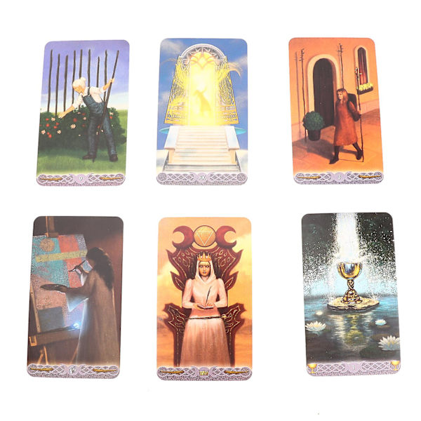 Divination Tarot Card Game - Interaktivt familjebrädspel med spelkort för koppartryckpapper null none
